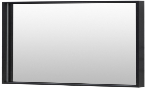 Зеркало в ванную De Aqua Алюминиум 00261706 140х75 цвет черный - фото 3