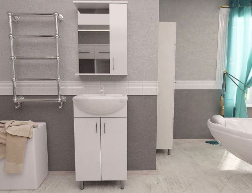 Зеркало-шкаф Orange Лайт LA-50ZSW 50х16х71 подвесной цвет белый - фото 5