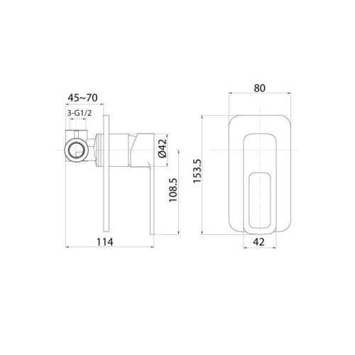 Смеситель для ванны и душа IDDIS Slide SLIBL00i66 настенный черный - фото 2