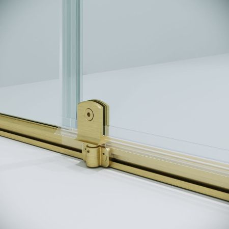 Душевая дверь Niagara Nova NG-45-10ASG 100х195 стекло прозрачное профиль золото