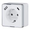 Розетка с заземлением, шторками и USB Werkel Gallant (Галлант) 4690389179594