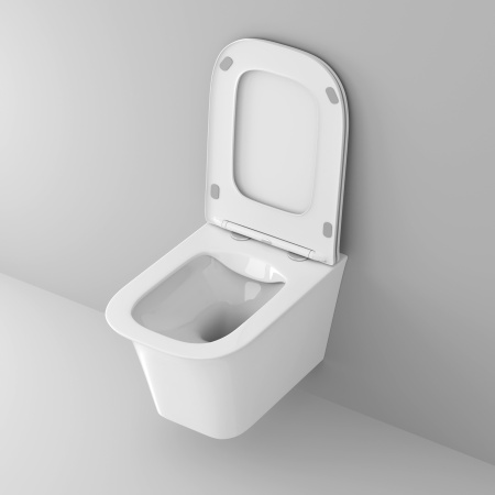 Унитаз подвесной Grossman Classic GR-4463S белый глянцевый с сиденьем микролифт безободковый каскадный смыв