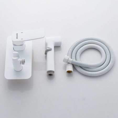 Гигиенический душ со смесителем Shevanik S9905C белый