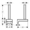 Бумагодержатель Hansgrohe AddStoris 41756670