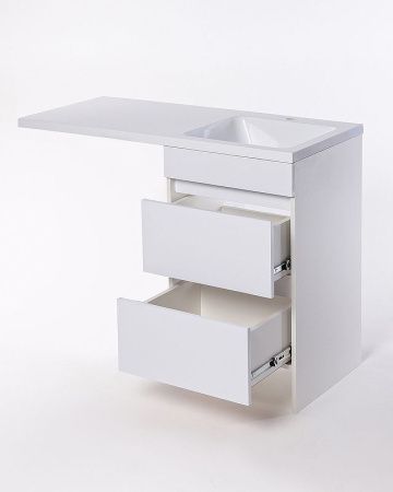 Тумба с раковиной Orange Sistema ST-110TUW+RAR 110х50 напольная цвет белый