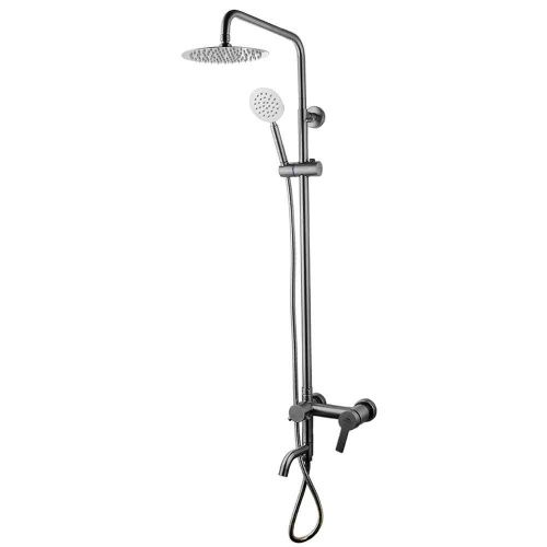 Душевая стойка Fashun A52422 настенная цвет сатин - фото 2