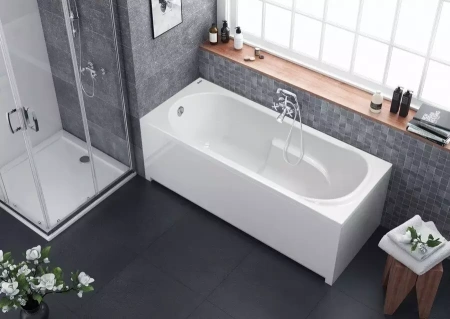 Ванна акриловая Alba Spa ARABELLA ВПР0110000100 170х75 пристенная прямоугольная без ножек