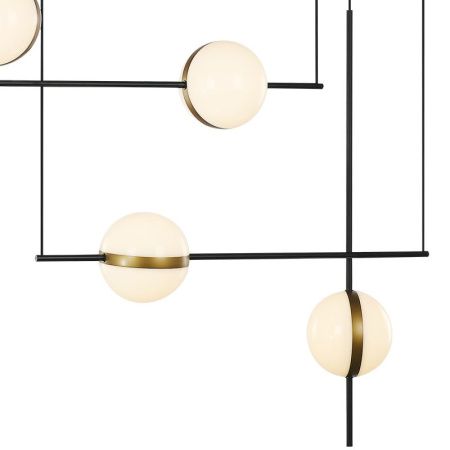 Люстра потолочная Delight Collection MD2062-4B black/brass