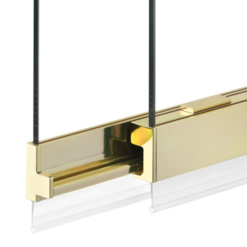 Душевая шторка на ванну New Trendy Sensi P-0101 85х150 стекло прозрачное профиль золото глянцевое ориентация универсальная - фото 2