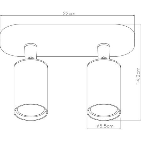 Спот Arte Lamp Aquarius (Акуариус) A3226PL-2WH