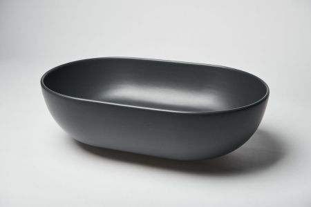 Раковина из сантехнического фарфора Galassia Dream 7308NEMT 60х40 накладная цвет черный