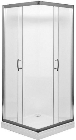 Душевой уголок Aquanet Alfa NAA1142 100х100 стекло прозрачное профиль хром глянцевый без поддона