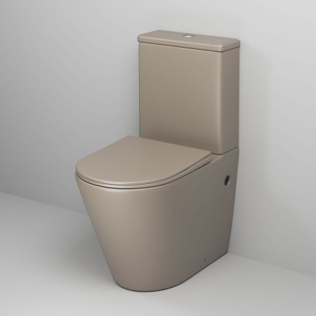 Унитаз напольный с бачком Grossman Color GR-4480BRLMS бежевый с сиденьем безободковый каскадный смыв