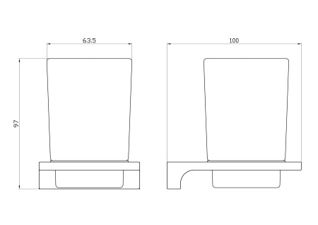 Стакан для зубных щеток Wonzon & Woghand Eclipse WW-9121