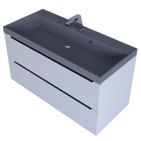 Тумба с раковиной Uperwood Tanos-Classic Quartz 3930421703 100х50 цвет белый