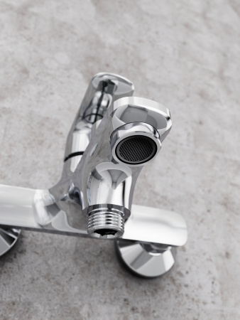 Смеситель для ванны Tokito HAPPO TOK-HAP-1014 настенный хром