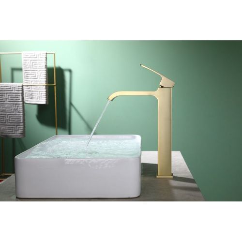 Смеситель Raglo R02 R02.15.03 на раковину золото - фото 5