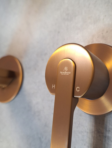 Смеситель для раковины AltroBagno Unione AltroBagnoUnione010506BC встраиваемый в стену медь матовая - фото 5