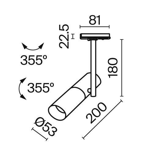 Светильник трековый Maytoni Technical Elti TR005-1-GU10-W - фото 2