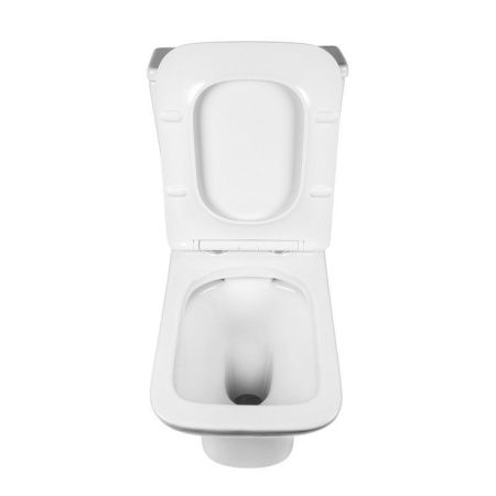 Унитаз напольный с бачком Bond Cube F09-00 белый с сиденьем безободковый душевой смыв