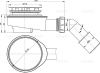 Сифон для душевого поддона Alcadrain A491CR