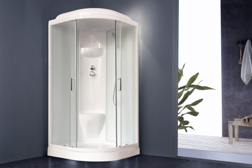 Душевая кабина Royal Bath НК RB100HK6-WC 100х100 четверть круга с крышей - фото 2