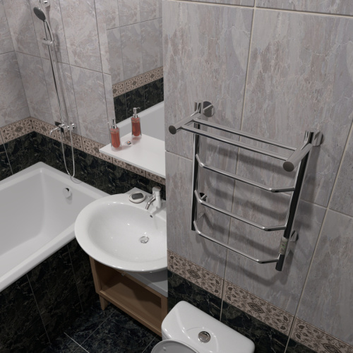 Полотенцесушитель Тругор Пэк Пэксп6П60х4032 43х60 электрический хром - фото 3