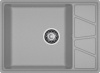 Кухонная мойка Granfest Vertex V-680L серый 68х50 цвет серый поверхность матовая