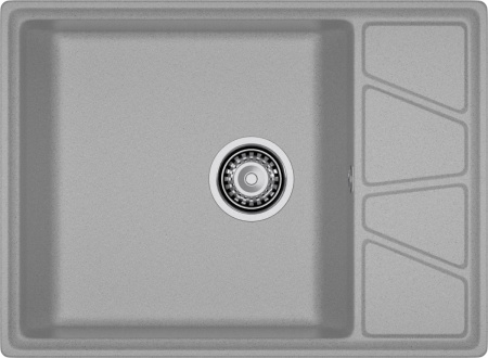Кухонная мойка Granfest Vertex V-680L серый 68х50 цвет серый поверхность матовая