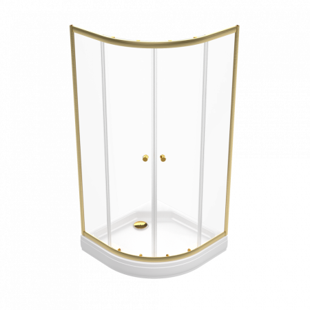 Душевой уголок Тритон Альфа Щ0000073921 90х90 стекло прозрачное профиль хром с поддоном