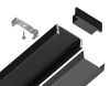 Алюминиевый накладной профиль Ambrella Light Alum Profile (Алум Профиле) GP1700BK/BK