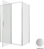 Душевой уголок Allen Brau Priority 3.31035.BA + 3.31041.BA 140х80 стекло прозрачное профиль серебро без поддона