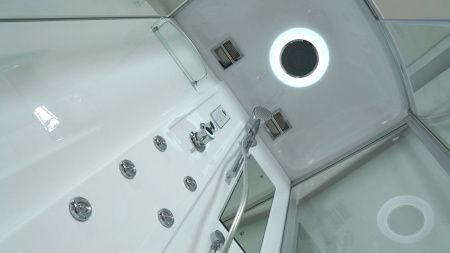 Душевая кабина Timo Lux T-7715-T-CH/C 120х90 прямоугольная с крышей ориентация универсальная