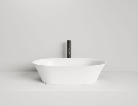 Раковина из искусственного камня S-Sense Salini MONA 110811G 60х40 накладная цвет белый без отверстий под смеситель