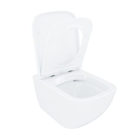 Унитаз подвесной IDDIS Torr TORRDSEi25 белый с сиденьем микролифт безободковый каскадный смыв