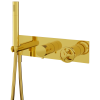 Смеситель для душа Remer Chrono CH97D3DO встраиваемый в стену золото