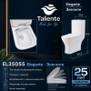 Унитаз напольный с бачком Taliente Elegante EL35055 белый с сиденьем безободковый душевой смыв