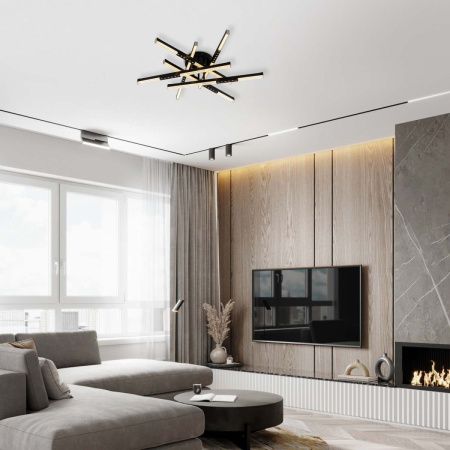 Светильник потолочный LED4U L5116-6 BK