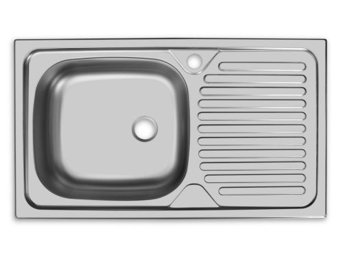 Кухонная мойка Ukinox Классика CLM760.435 ---5K 2L 44х76 цвет нержавеющая сталь поверхность матовая - фото 2