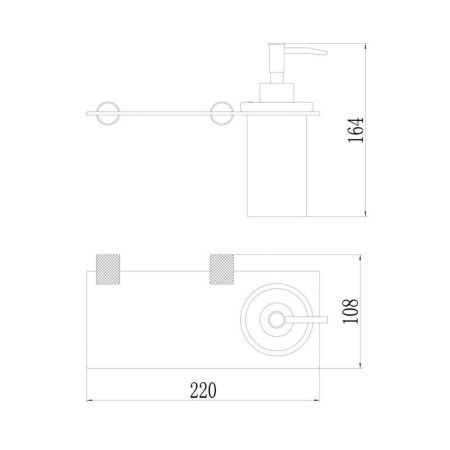 Дозатор для жидкого мыла Savol S-002131HD