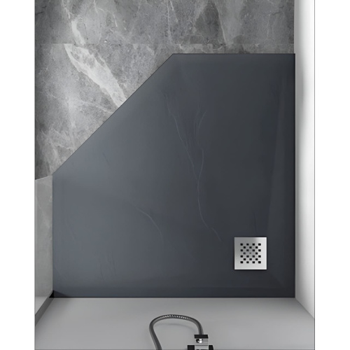 Душевой поддон RGW Stone Tray 14155099-02-11 90x90  искусственный камень серый - фото 2