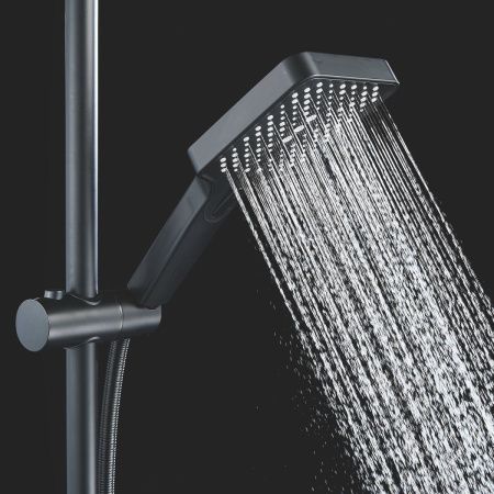Душевая стойка Shevanik S6136H настенная цвет черный