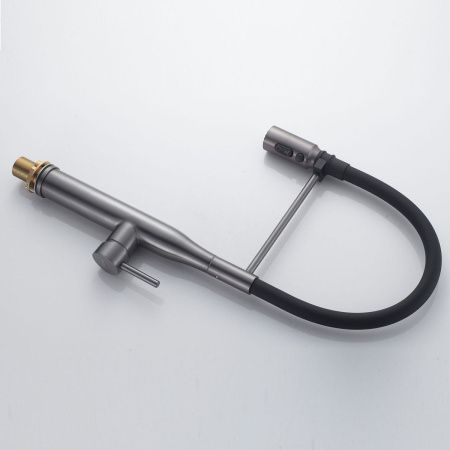 Смеситель для кухни Shevanik S123T-3 на мойку оружейная сталь