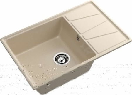 Кухонная мойка Granfest Vertex V-780L кашемир 80х50 цвет бежевый поверхность матовая