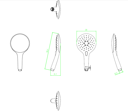 Ручной душ Bravat FRESH P70142CP-RUS хром - фото 2