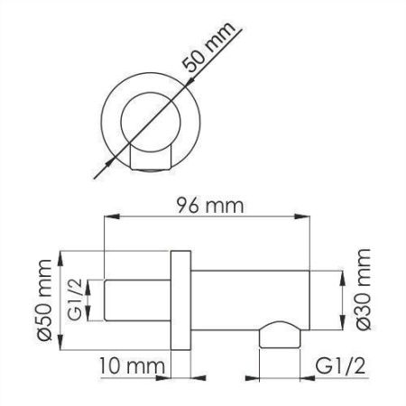 Шланговое подключение WasserKRAFT Isar 1300 A111