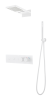 Душевая система Boheme Fusion 131-MW встраиваемая в стену цвет белый с термостатом