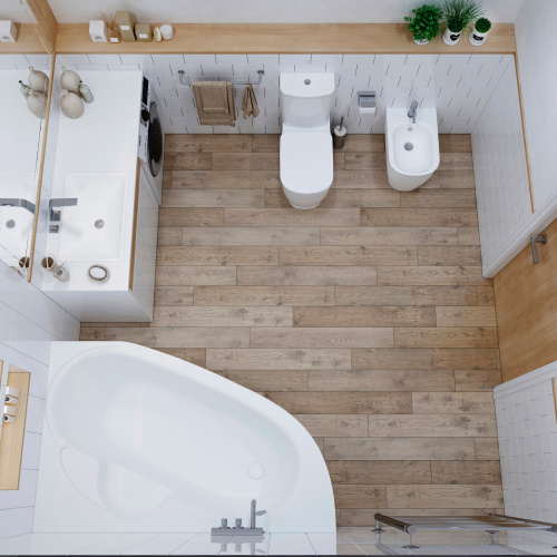 Ванна акриловая Lavinia Boho Bell Pro 3702150L 150х100 встраиваемая асимметричная без каркаса - фото 5 Ванна акриловая Lavinia Boho Bell Pro 3702150L 150х100 встраиваемая асимметричная без каркаса - фото 5