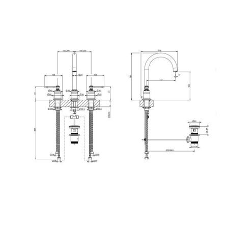 Смеситель Gessi GBOX 65015#031 на раковину хром