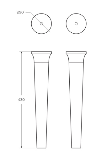Комплект ножек Cezares IDRA 40443 - фото 2